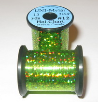 ������� ������ UNI mylar 13 yds 3/64  # 12  hol chartreuse